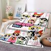 1pc Powerpuff Girls Blanket Lightweight Flannel Blanket Throw Blanket For Sofa, Bed, Travel, Camping, Livingroom, Office, Couch