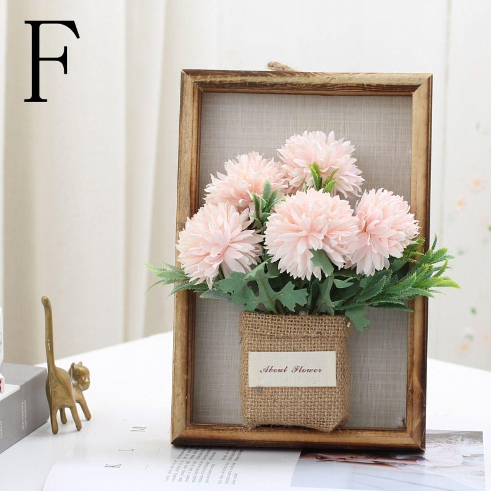 Photo Frame Hydrangea Wall Decor 3D Imitation Flowers Decoration Faux Flowers Wall Decor Home