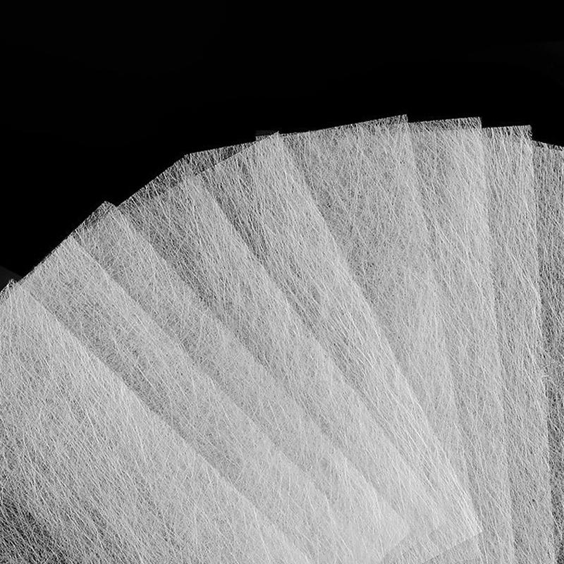 10/20 шт. Шелк из стекловолокна для формы для наращивания ногтей Нетканый шелк УФ-гель волокно