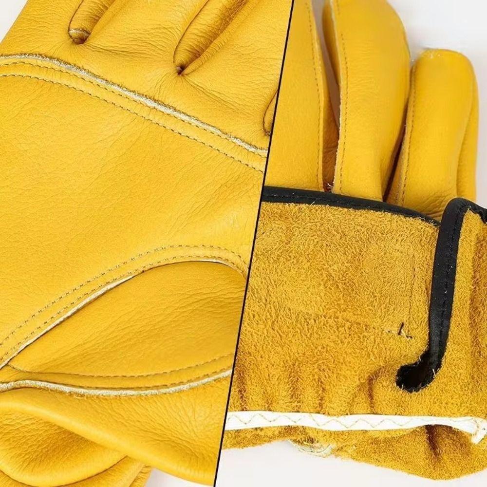 Safety Wear-resistant Gloves Leather Security Gloves Tough Work Gloves Sports