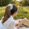 Elastic Crocheted Flower Scrunchies Bohemian Style Ponytail Hair Band Cute Sweet Hair Tie  Daily