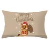 Новая Рождественская Наволочка Поясничная из Персиковой Кожи Серия Мультяшных Принтов Чехол для Подушки на Диван Наволочка для Декоративной Подушки