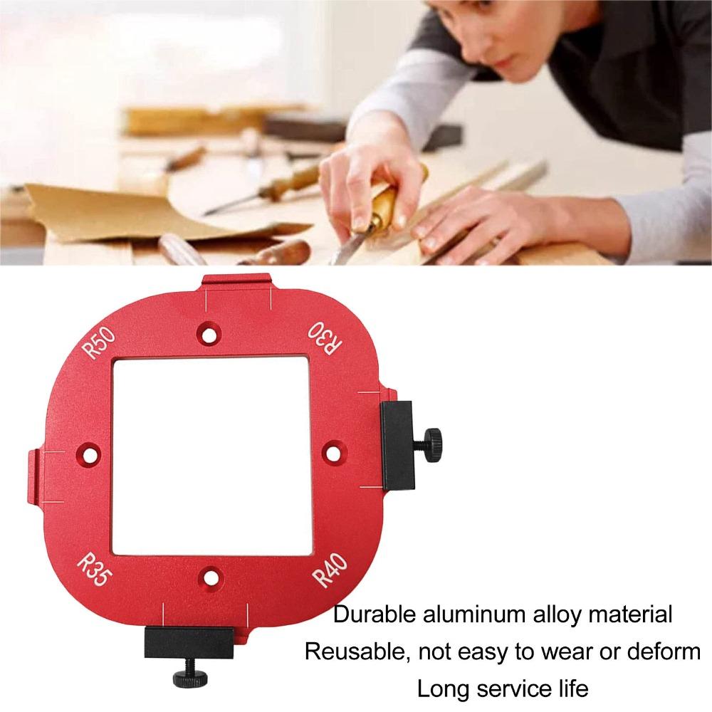 4 in 1 Router Template Accurate Measure Positioning Jig Corner Radius Template Woodworking