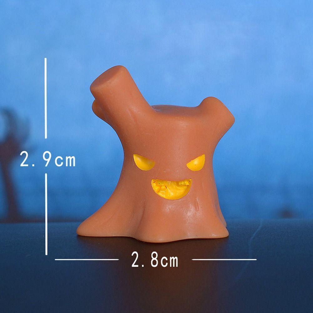 Pumpkin Black Cat Halloween Rabbit Ghost Figurines Micro Figurine Ornaments  Garden Outdoor Decor