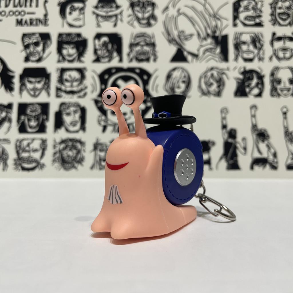 1 шт. Аниме One Piece Ден Ден Муси Модель Мультяшный Луффи Сабо Эйс Форма улитки Телефон Может записывать звук Игрушки Подарки для фанатов