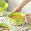 Ceramic Noodle Bowl Creative Cabbage Shape Serving Bowl Cartoon Vegetable Tableware for Noodles Soup Salads