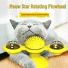 Light-Up Rotating Cat Scratching Toy with Fur Remover