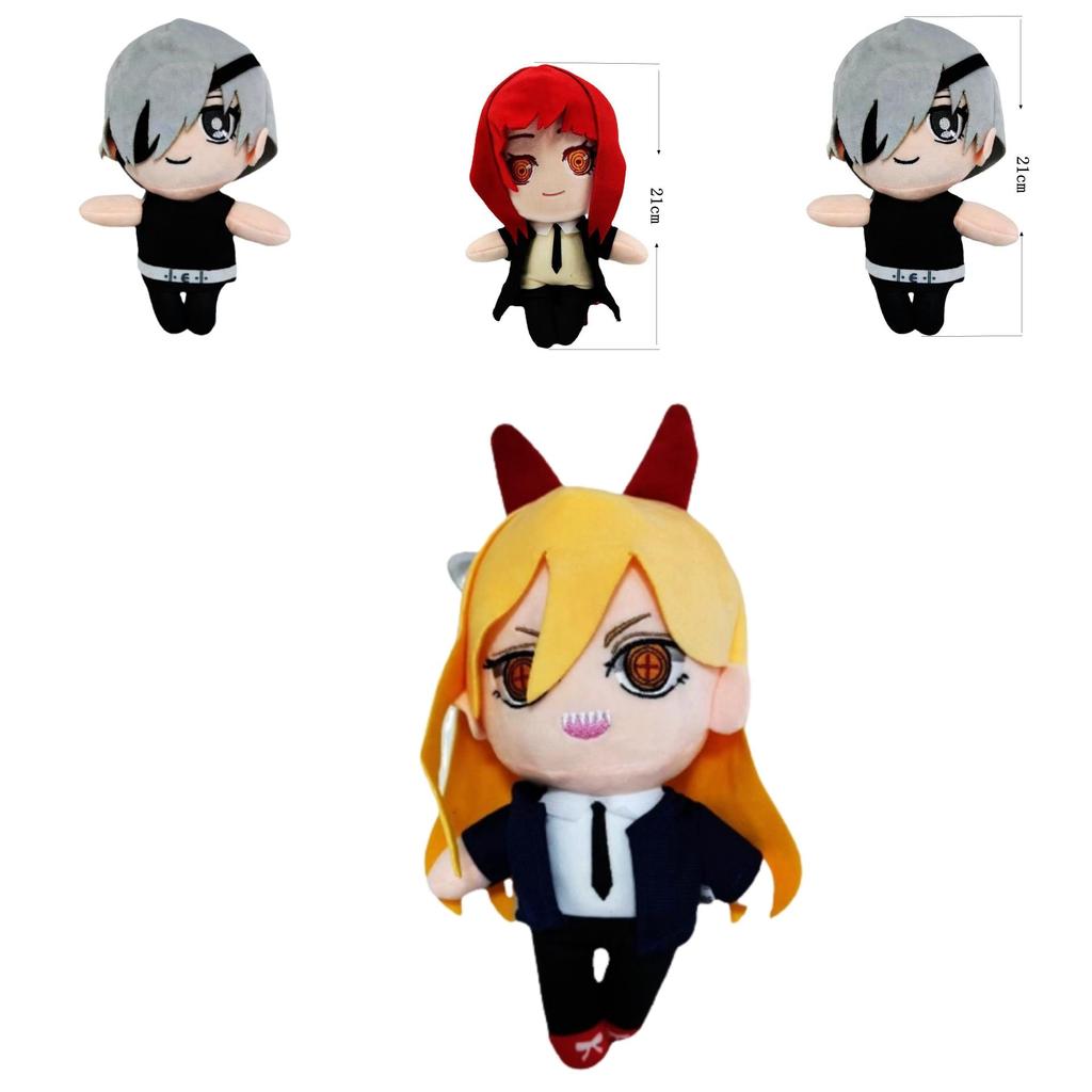 High Quality Chainsaw Man Denji Power Quanxi Makima Pochita Plush Toy Soft Squeezable Unique Kids Gift
