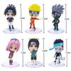 Naruto Figures Anime Model Sasuke Kakashi Gaara  Sakura Q Version PVC Cute Doll Kids Gift Bulk Buy Lots Toys