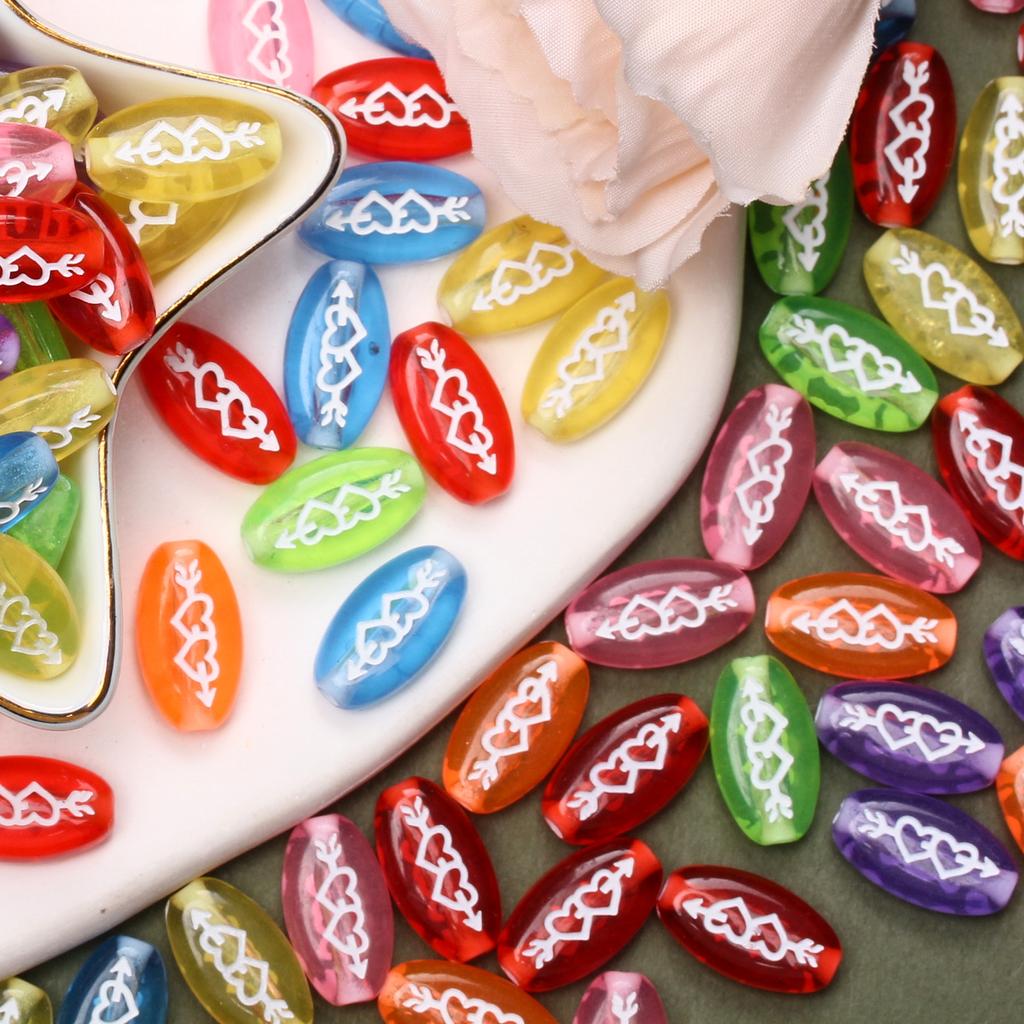 Товары для вечеринок 10 шт. бисерные аксессуары одна стрела через сердце модный брелок браслет ожерелье ручная работа своими руками изготовление ювелирных изделий свободные бусины