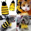 Pet Hoodie Clothes Cute Fancy Puppy Apparel Costume Cat Dog Coat Outfit Bee Style