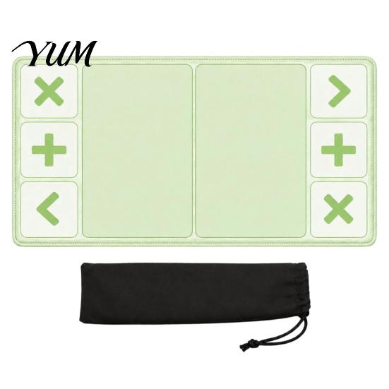 Fidget Toy Trading Pad Board Mat with Storage Bag, 12x24 Inch Portable Pad, Playmat Divided Zones for Swap Card Social Party Game Supplies