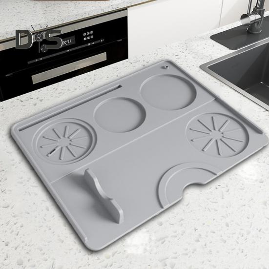 Коврик для трамбовки эспрессо, нескользящий силиконовый коврик для трамбовки кофе, коврик для станции трамбовки эспрессо, инструмент бариста для кухонного бара на столешнице