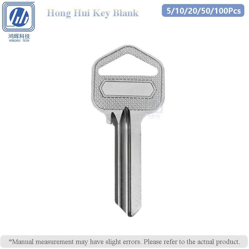 5-100Pcs/lot Square Head Square Bar Brass Key Blank 27.66mm Uncut for Gully Corridor Unit Hotel Door Household Locksmith Tool
