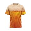 3D Beer Printing Short Sleeved T-shirt Top Trend Men's T-shirts