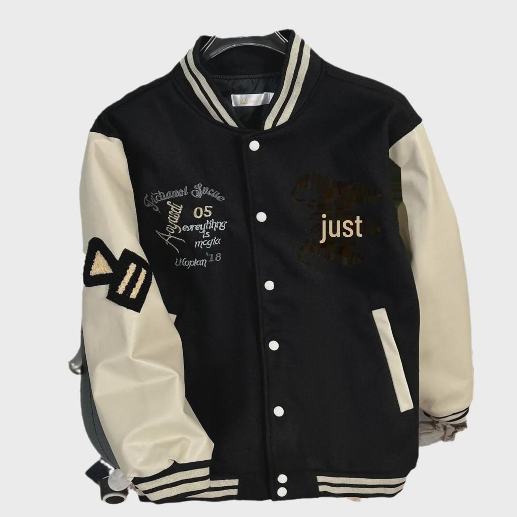 Trendy New Embroidered Men's Baseball Jacket - Autumn/Winter Collection