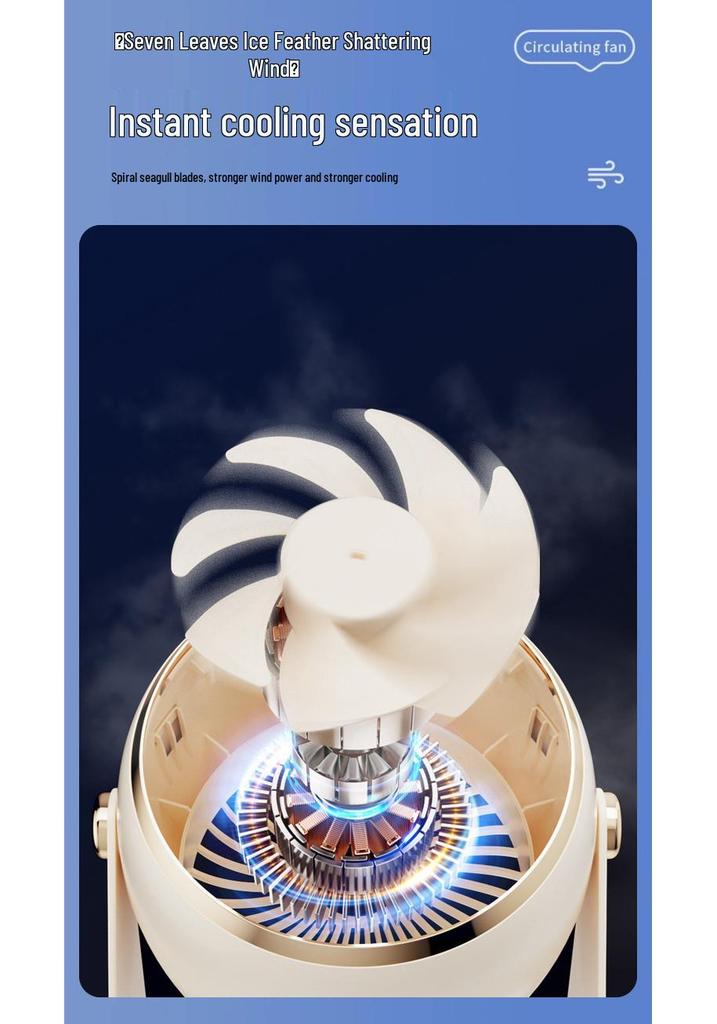 Portable USB Desktop Fan for Office & Dorm