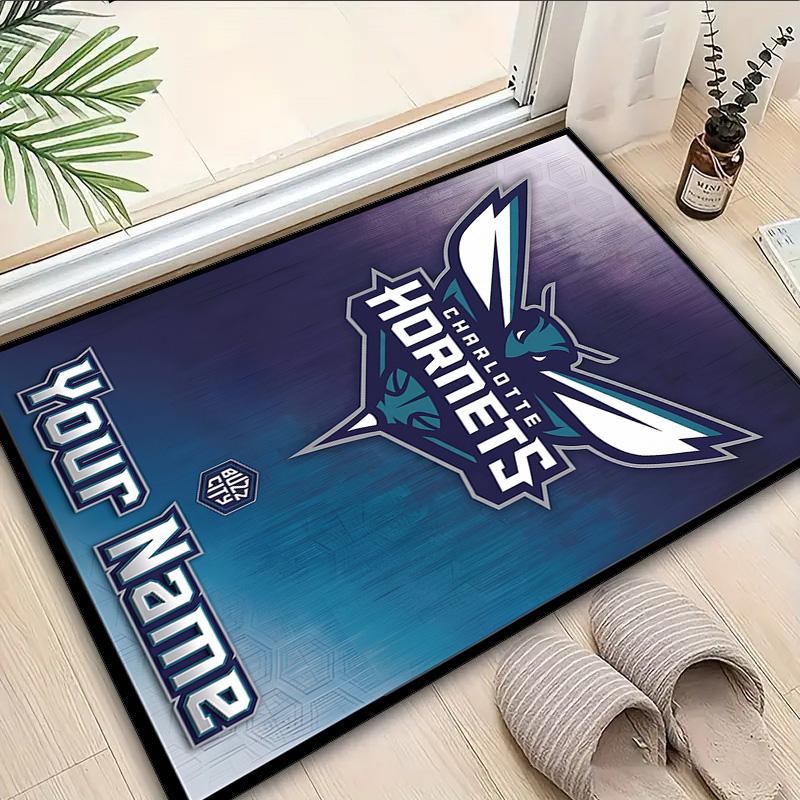 Custom Name Rug Charlotte Logo Art Area Rug Suitable for Indoor And Outdoor,Carpets for Homes, Offices,Living Rooms,Home Decor,Christmas Gift