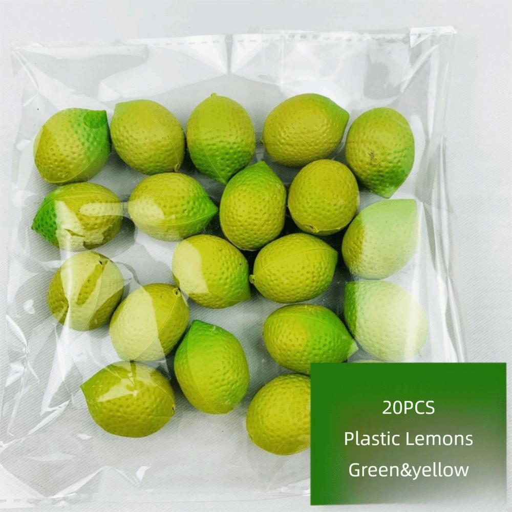 20PCS Multicolor Simulation Fruits Vegetables Fake Cherry Lemon Patoto  Party Wedding Supplies