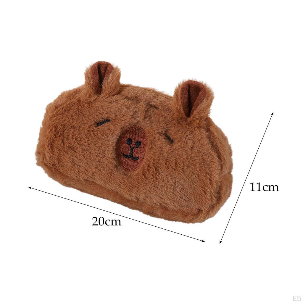 Плюшевый пенал, сумка, держатель для ручек, большая емкость, органайзер для канцелярских принадлежностей, чехол для