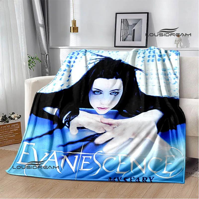 EvaneScence Банд Ретро Принт Модный Теплый Плед Фланелевый Плед Постельное Белье Дом Путешествия Подарок на День Рождения