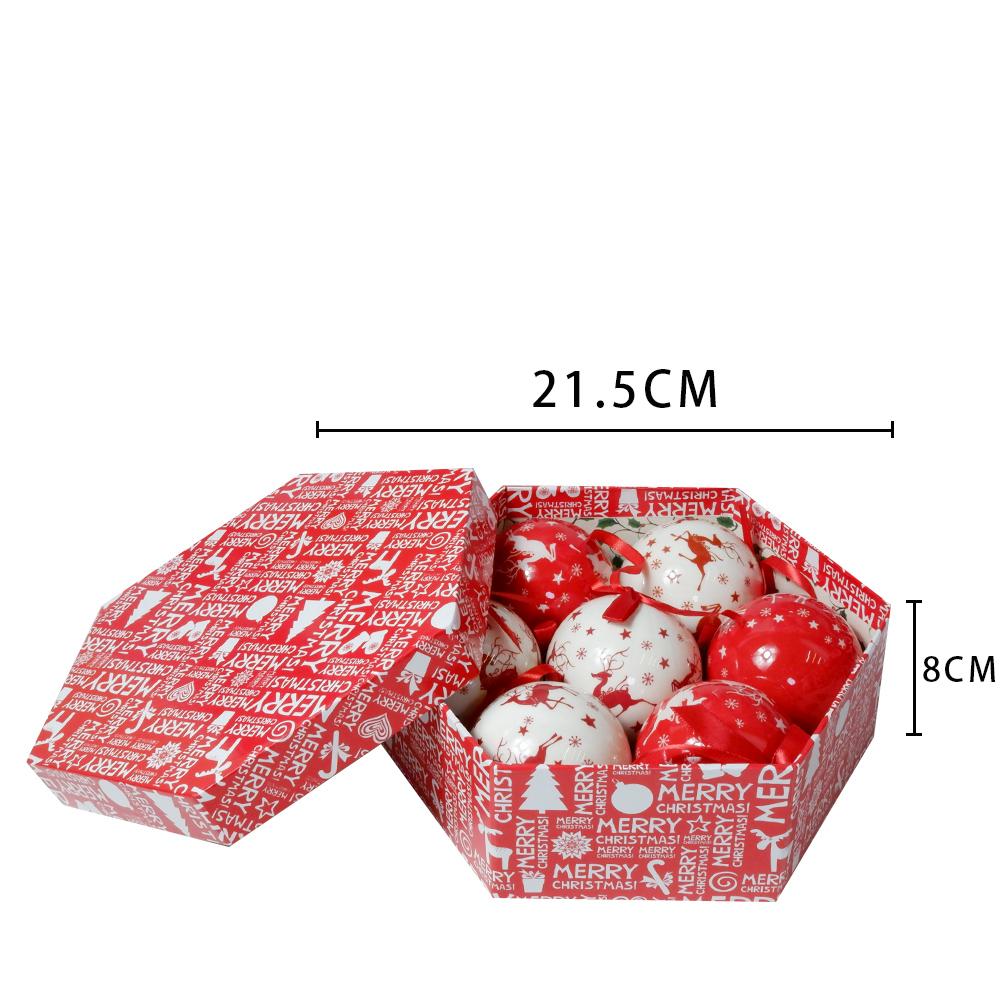 Xmas Party Hanging Ball for Home Party Ornament Christmas Gift Christmas Tree Decor Ball Baubles Ornament  Xmas Tree Toys 7 PCS  a Set