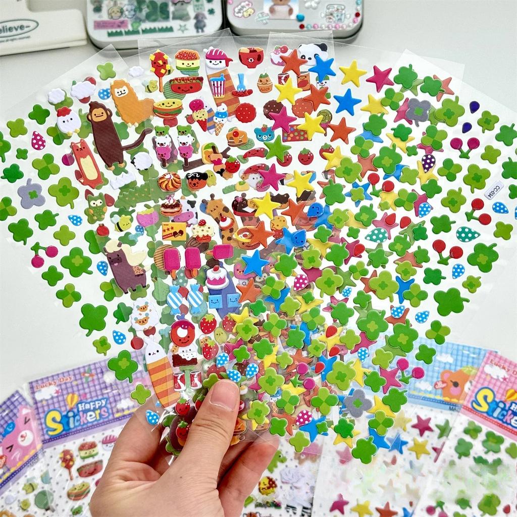 1 шт. японские ретро милые мультяшные животные еда пузырь 3D наклейки кавайные девушки скрапбукинг журнал DIY украшения детские игрушки наклейки
