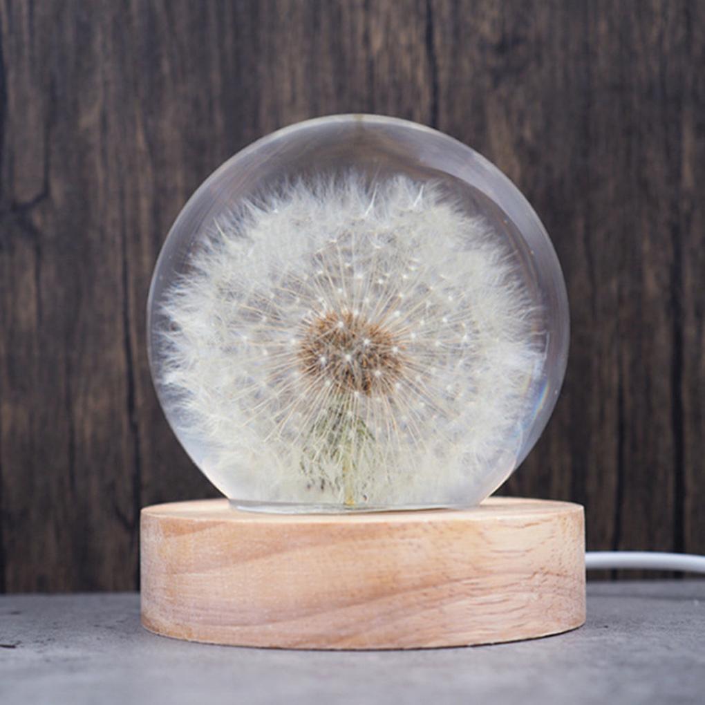 DIY Silicone Epoxy Resin Mold Round Ball Night Light Silicone Mold LED Night