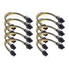 GPU PCIe 6-контактный female на 8-контактный (6 + 2) Женский разветвитель-удлинитель питания PCI Express 7,86 дюйма(20см)