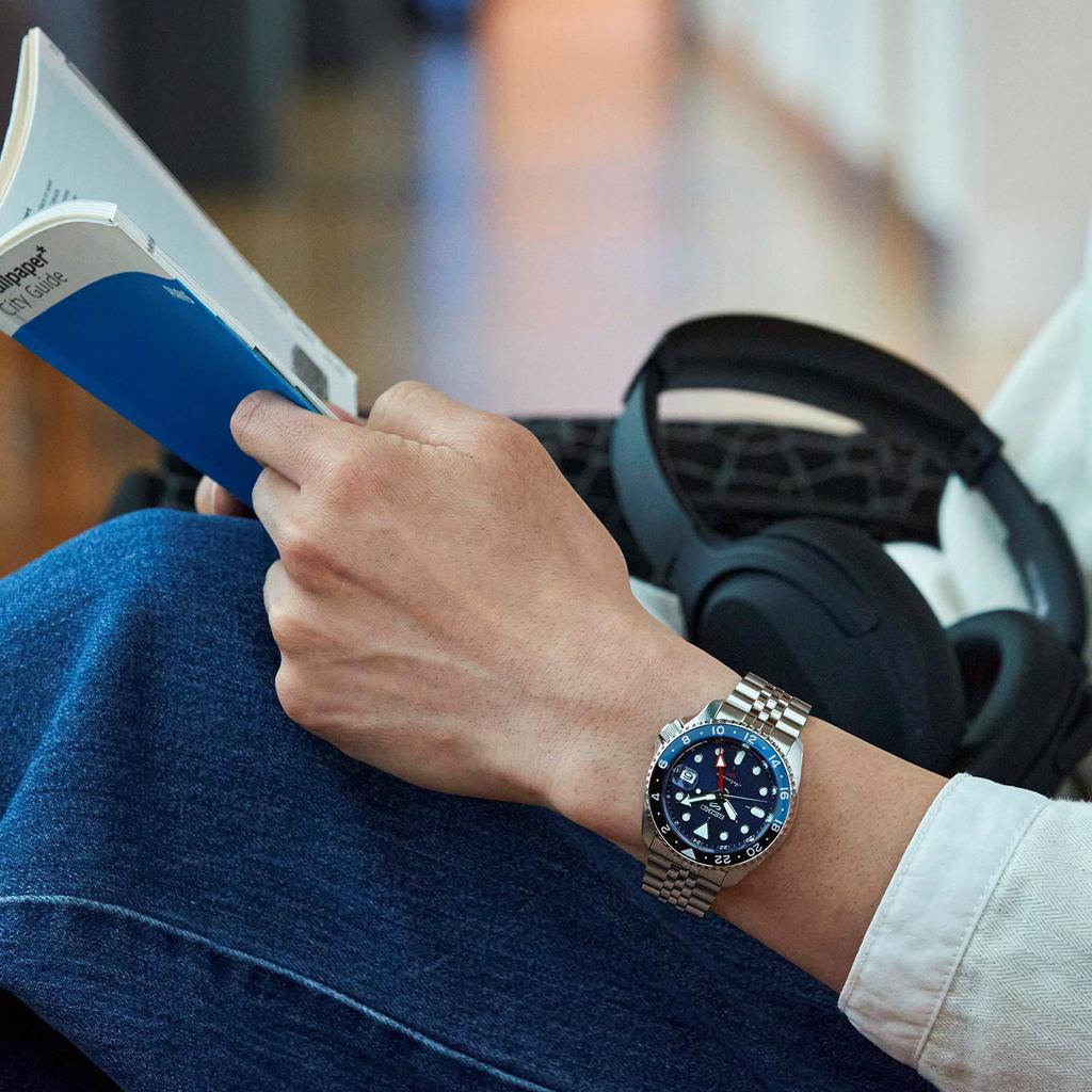 Five Sports Watch SKX Sports Style GMT SBSC003 Silver [Часы Seiko] "Sports Style" Мужские