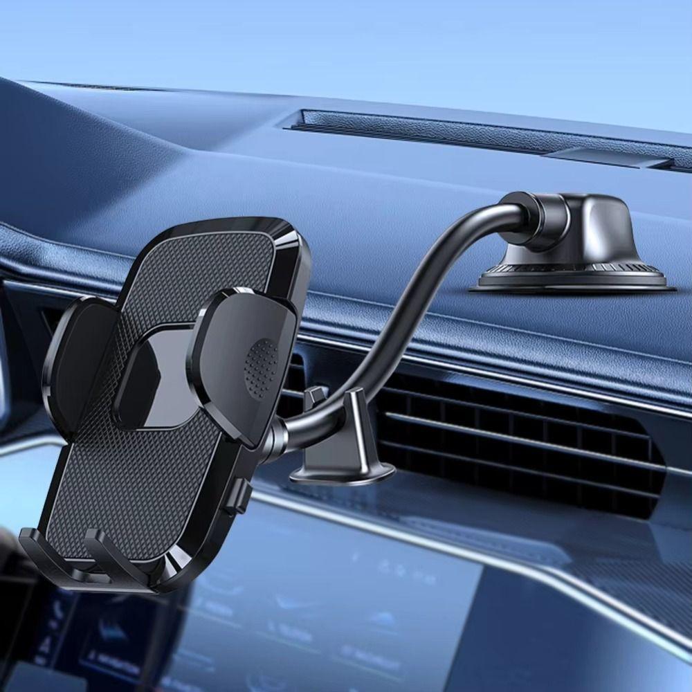 360° Rotating Auto Navigation Bracket Long Arm Windshield Phone Mount Car Interior