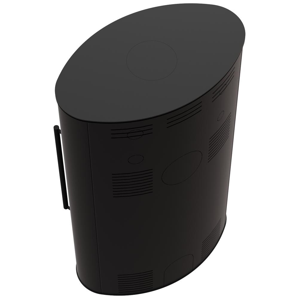 Wood burning steel stove KRATKI BJORN/W Ø 150 8 kW self closing door