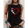 Women's Sleeveless Vest White T-shirt Women's T-Shirt Harajuku Graphic Clothing Women's Top,Drop Ship