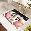 3d Stereoscopic Drain Pad Rubber Dish Drying Mat Super Absorbent Drainer Mats Tableware Bottle Rugs Kitchen Dinnerware Placemat