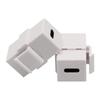 USB 3.1 Type C Keystone Jack Поддержка Зарядки Синхронизации Данных Вставка Keystone Plug and Play для Настенной Панели Панели Розеток