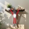 NEW 50CM Long-handed Faceless Doll Hanging Cute Christmas Pendant Bead Design Fireplace Ornaments Christmas Decor