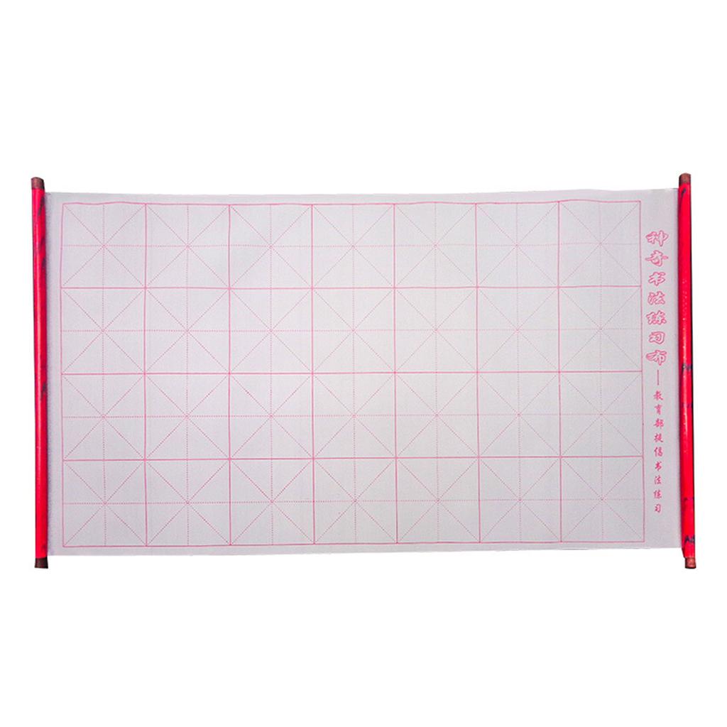 Reusable Water Writing Cloth Gridded Chinese Calligraphy Writing Paper Reusable Calligraphy Water Writing Cloth Paper