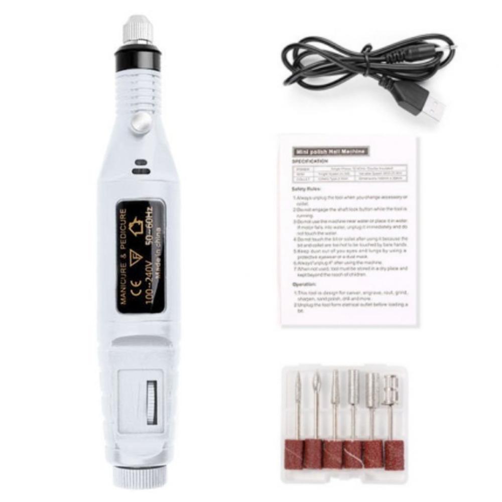 High-Speed Electric Nail Drill Machine Portable Manicure Mill Equipment  Nail Art Tools