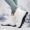 Ladies' Winter Fashionable Anti Slip Wear-resistant and Warm High Top Cotton Shoes with Added Fleece Outdoor Snow Boots