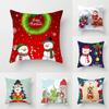 Cartoon Christmas Snowman Pillow Set Santa Claus Sofa Gift Home Decoration Pillowcase Christmas Gift Pillowcase