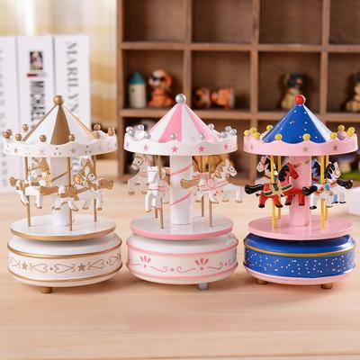 Музыкальная шкатулка Sky City Carousel для пары, креативный подарок на день рождения, европейский шпиль, заводная музыкальная шкатулка, украшение для дома, спальни, гостиной