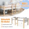 Lit d'enfant - MUVOE - 90x190 cm - Pin massif - Blanc &amp; Chêne - Tiroir inclus