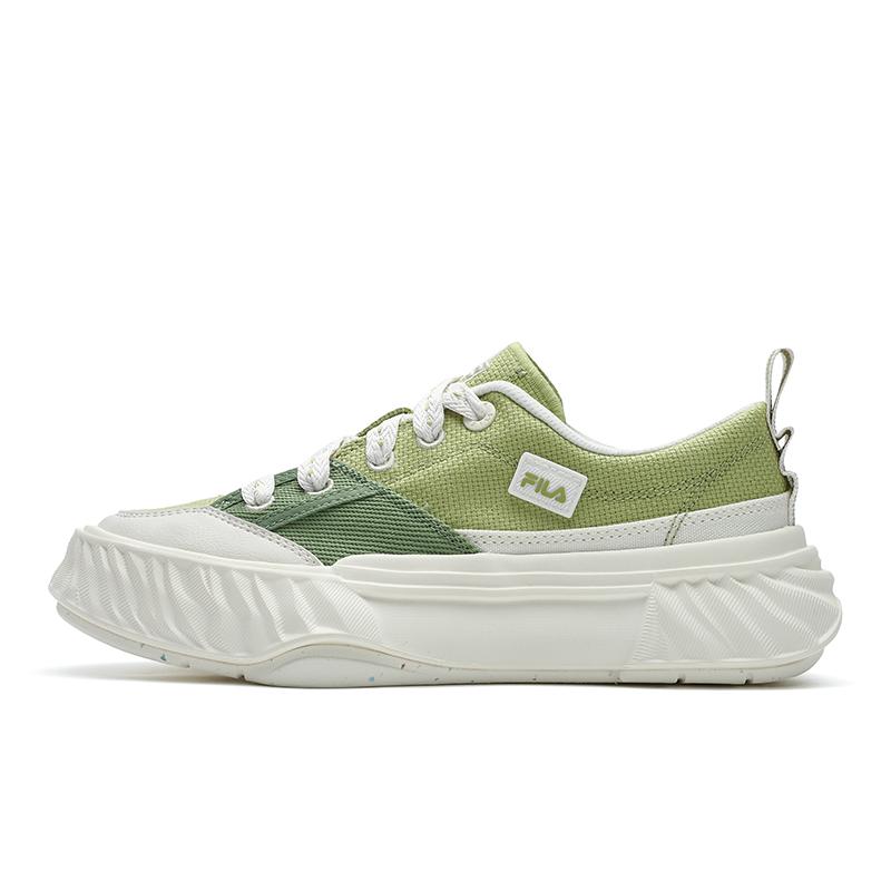 Fila Fosso Retro Casual Fashion Slip Resistant Durable Low Top Canvas Shoes Women Sneaker Green F12W422304FGJ