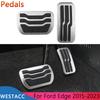 Автомобильные педали из нержавеющей стали для Ford Edge 2015 2016 2017 2018 2022 2023, накладка на педаль газового тормоза