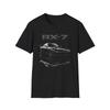 RX-7 FD T-Shirt | JDM Rotary Sports Car Tee Black RX7 FD3S Graphic