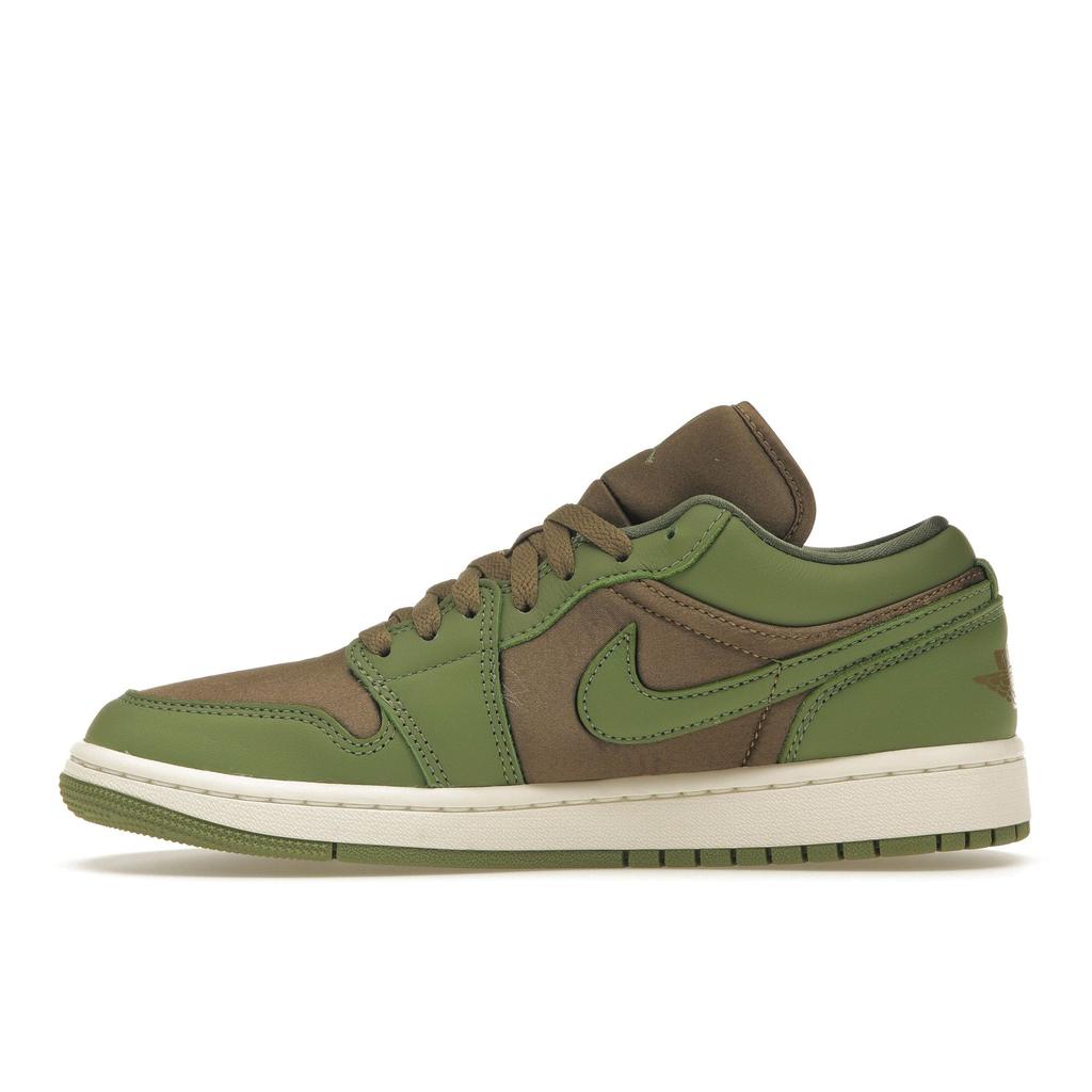 Air Jordan 1 Low SE Olive Brown Kelp Женские кроссовки Green Sky-J-Light-Olive Sail FB9893-300