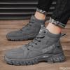 Новое поступление Мужские вулканизированные туфли Нескользящие ботинки Для активного отдыха Дизайнерская мужская обувь Высококачественная мужская кожаная обувь