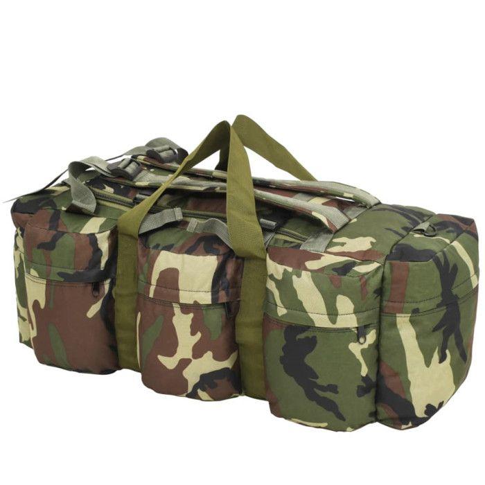 Sports Bag - vidaXL - 3-in-1 - 120 L - Camouflage - Waterproof