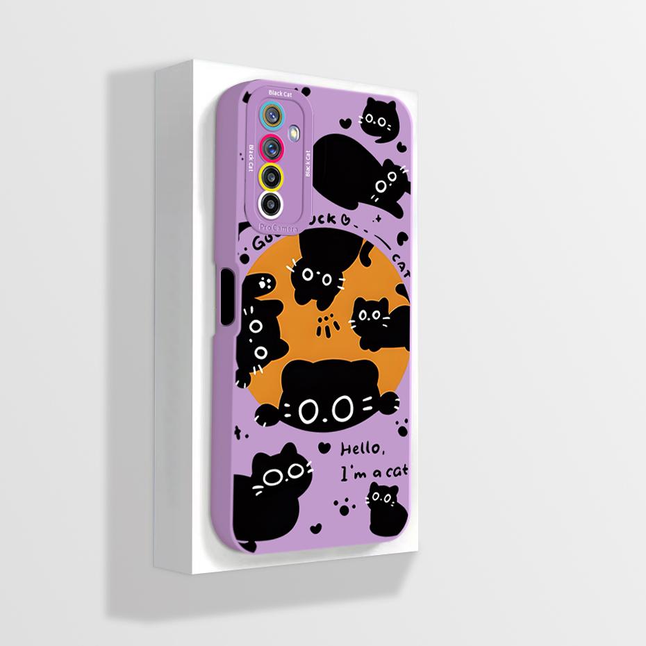 For Realme 6 Pro RMX2063 Case Realme 6 RMX2001 Phone Case Aesthetic Cartoon Astronaut ShockProof Soft Silicone Back Cover Fundas