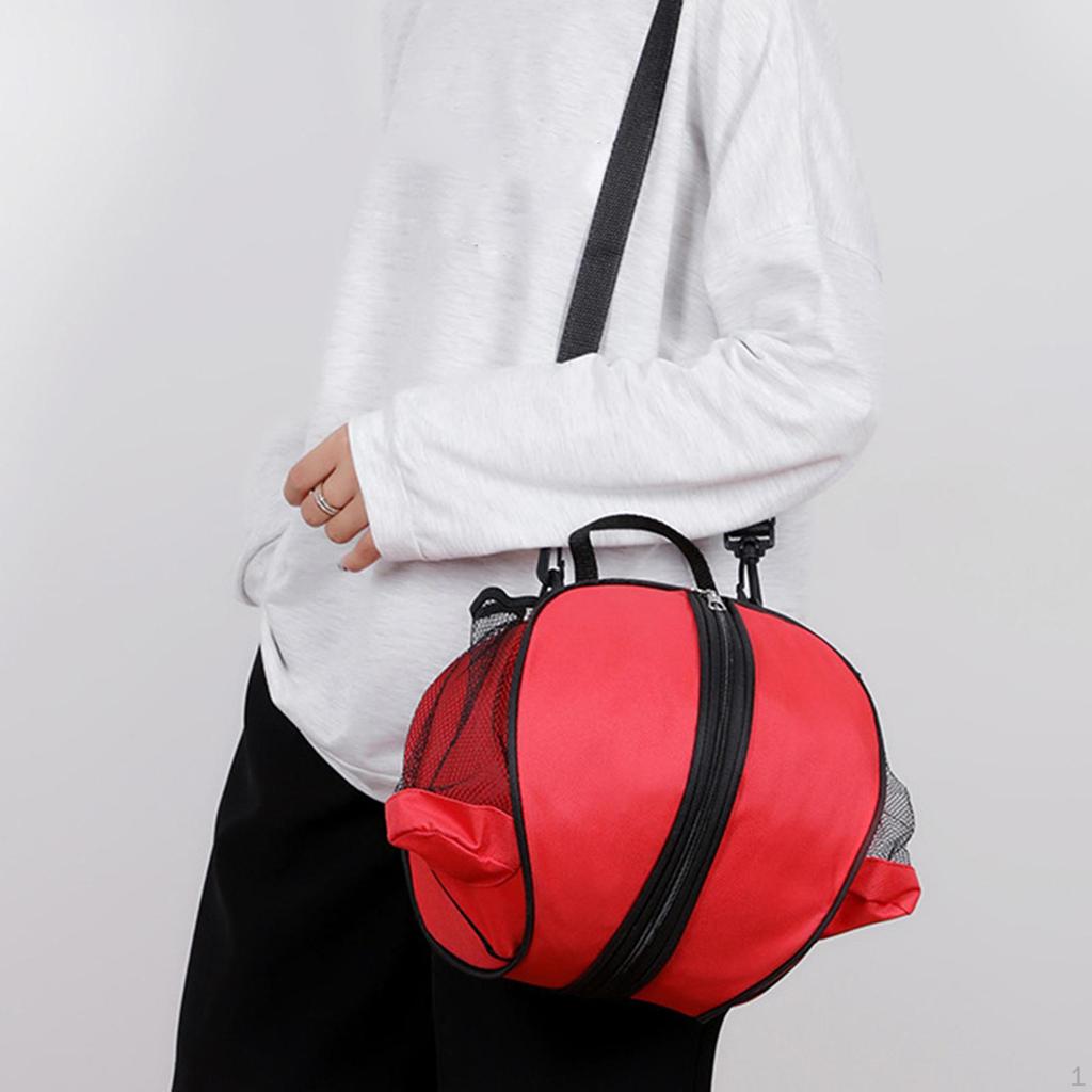 Баскетбольная сумка-тоут с регулируемым ремнем и сетчатыми карманами